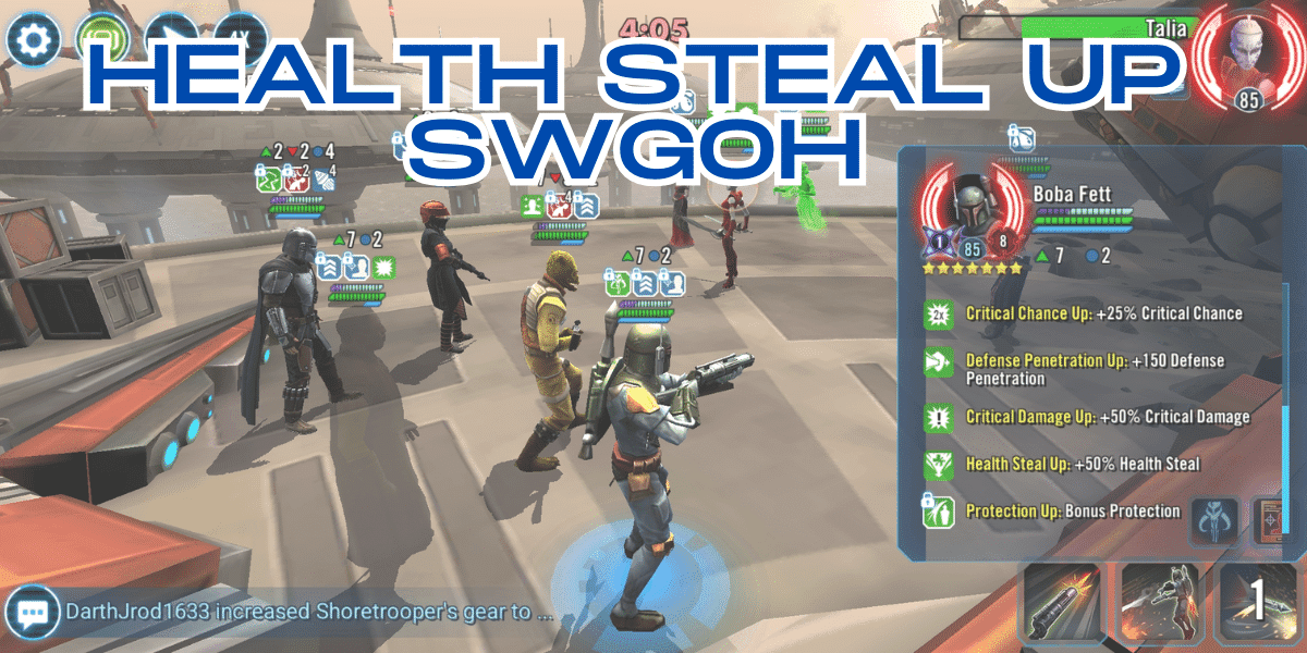 Health Steal Up Swgoh